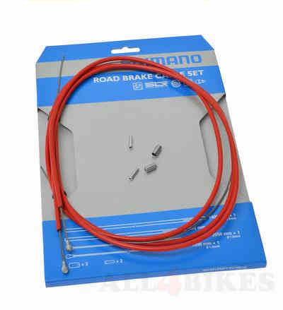 Shimano Kabelset race rem pfte rood - Y80098014